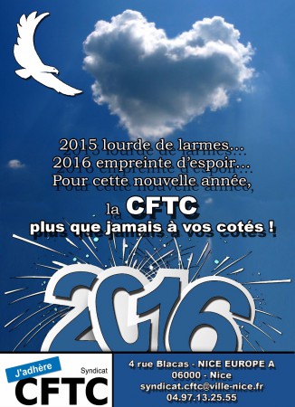 MEILLEURS VOEUX 2016